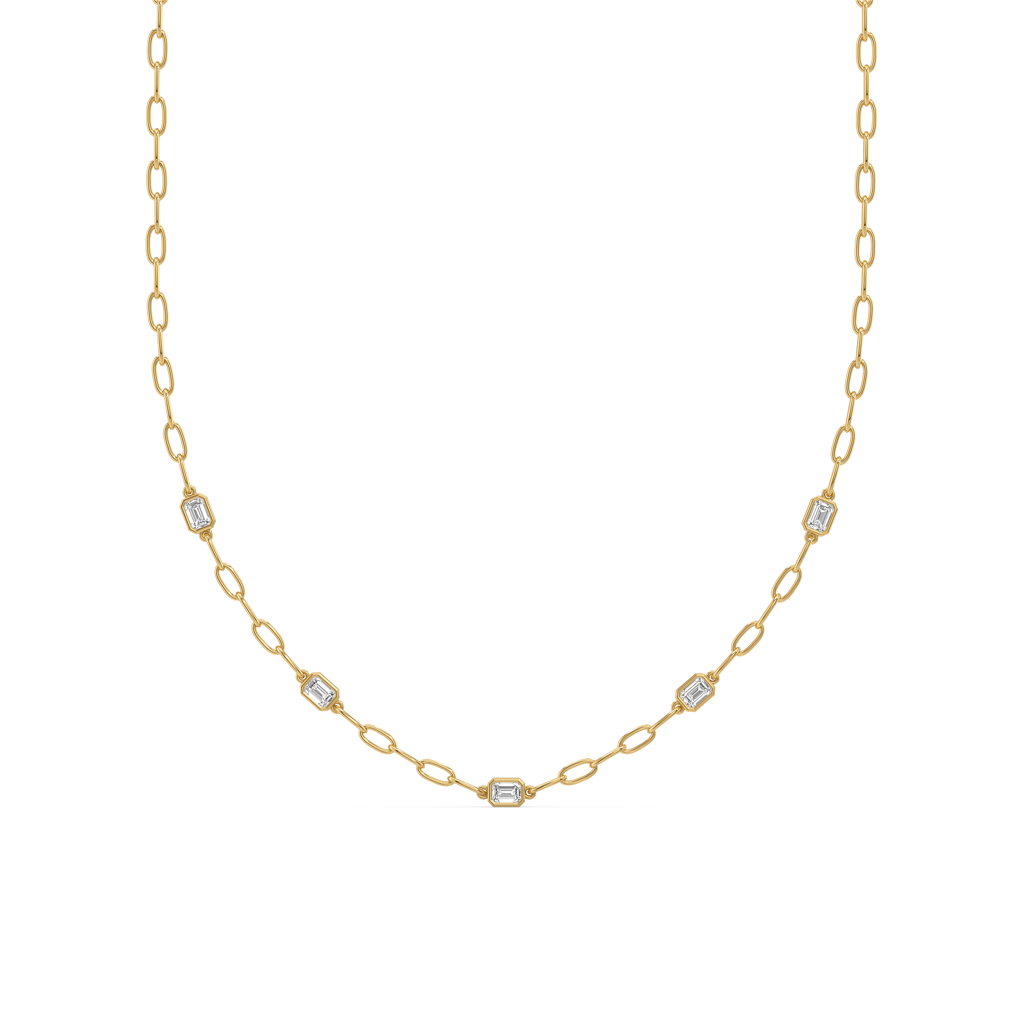 Facet Medley - Pure Gold Lab Diamond Necklace