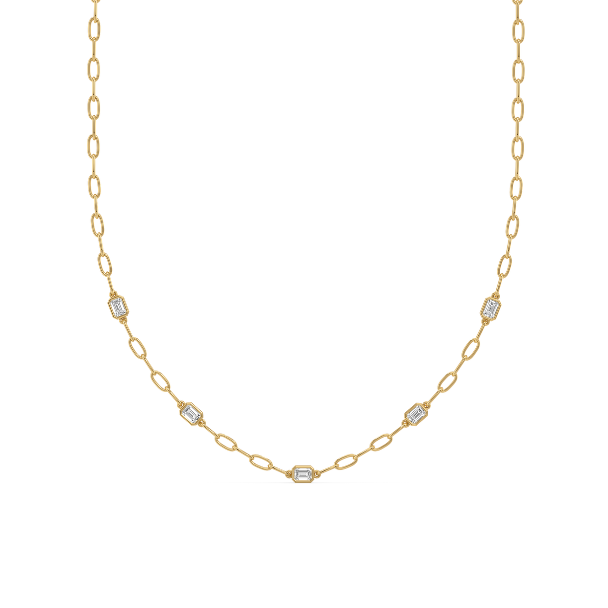 Facet Medley - Pure Gold Lab Diamond Necklace
