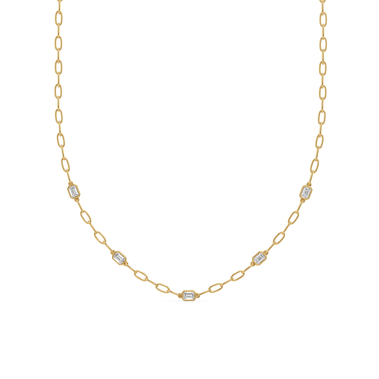 Facet Medley - Pure Gold Lab Diamond Necklace