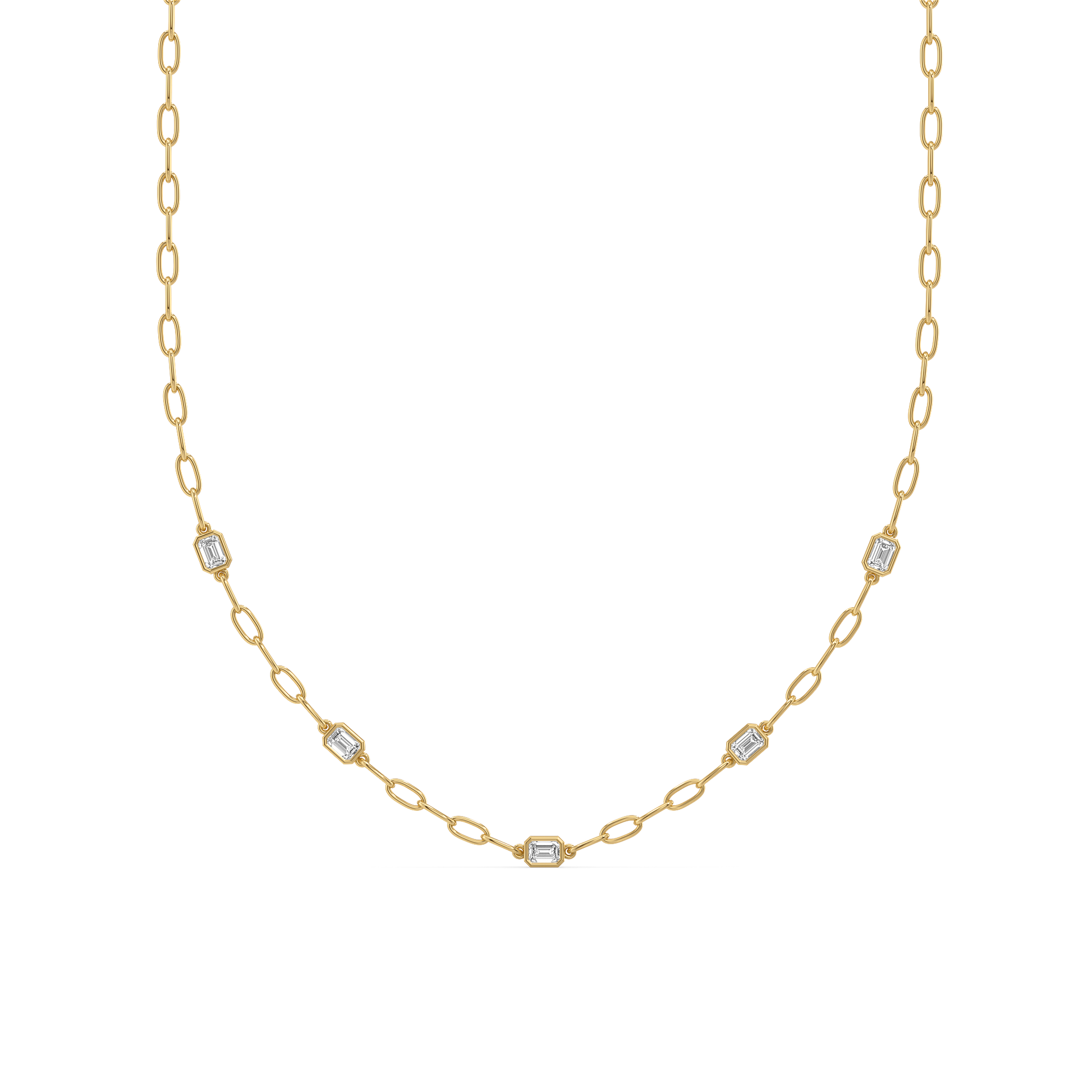 Facet Medley - Pure Gold Lab Diamond Necklace