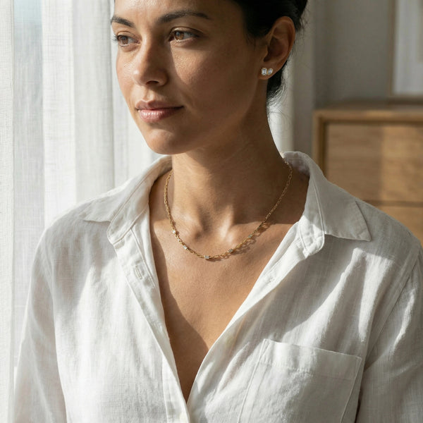 Facet Medley - Pure Gold Lab Diamond Necklace