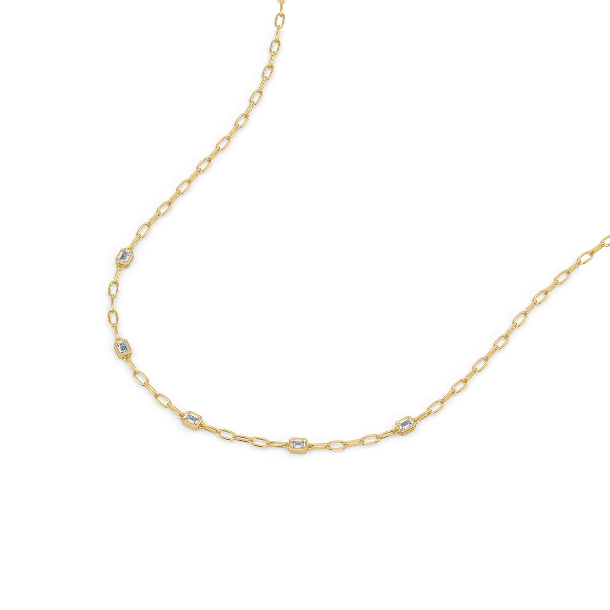 Facet Medley - Pure Gold Lab Diamond Necklace