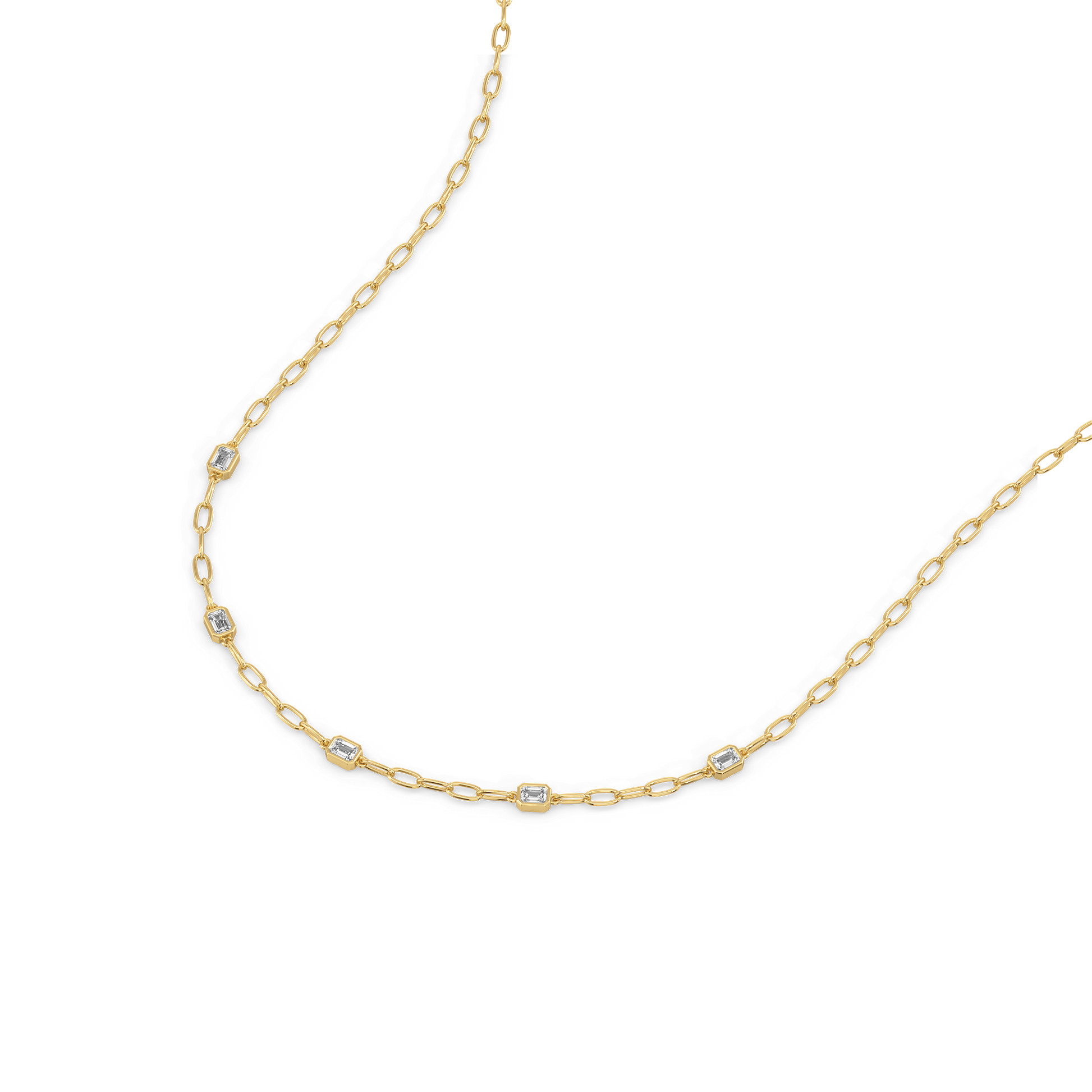 Facet Medley - Pure Gold Lab Diamond Necklace