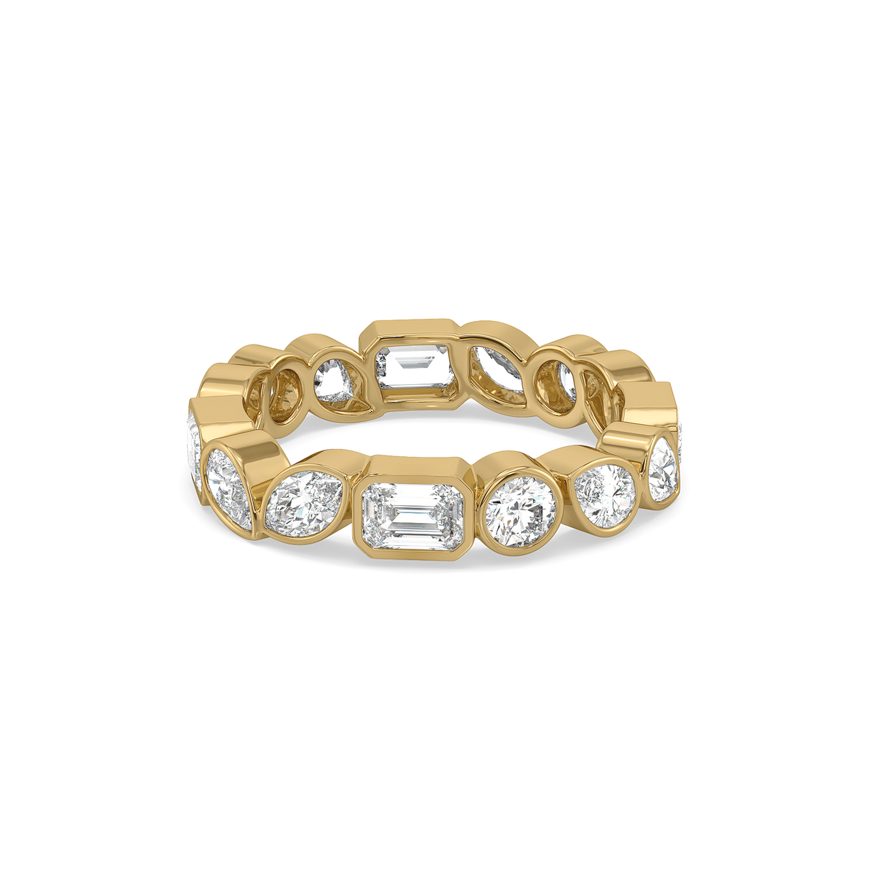 Facet Medley - Pure Gold Lab Diamond Solitaire Ring