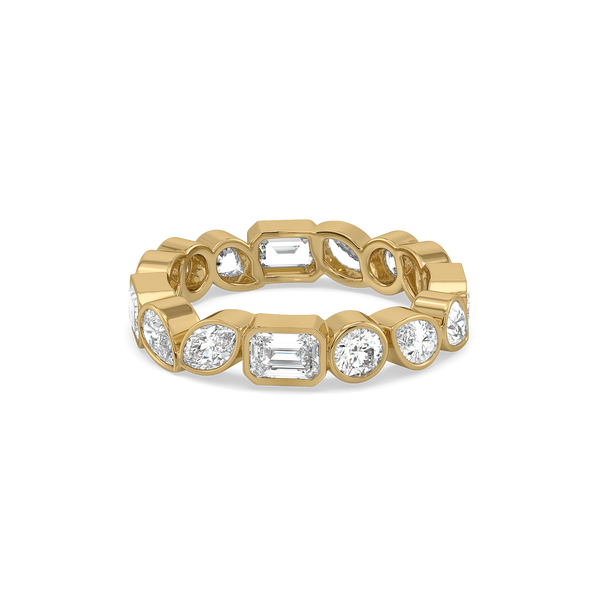 Lukson Facet Medley Pure Gold Lab Grown Diamond Solitaire Ring Online