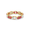 Lukson Crimson Arc Pure Gold Lab Grown Diamond Eternity Ring