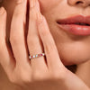 Crimson Arc - Pure Gold Lab Diamond Eternity Ring