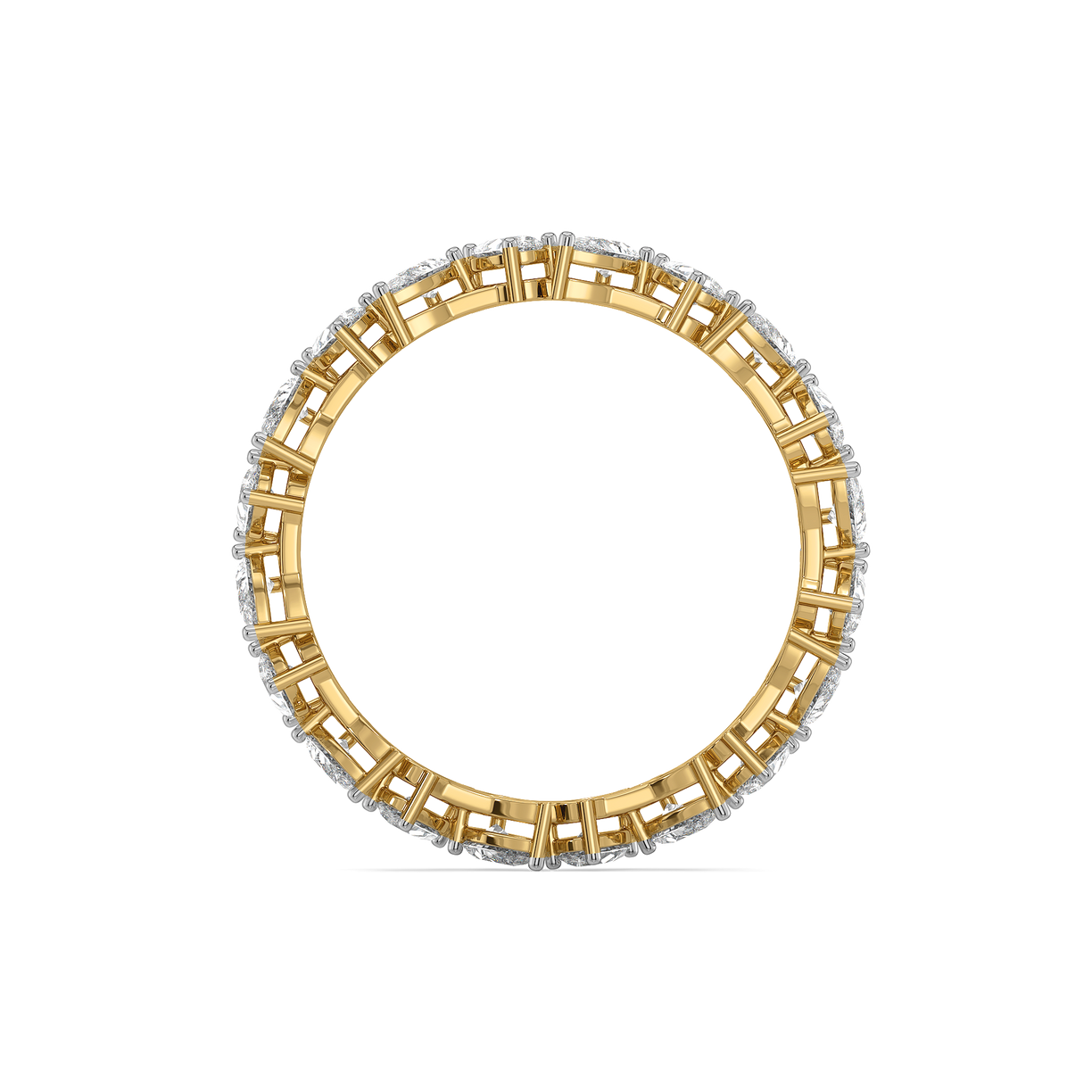 Pear Rhythm - Pure Gold Lab Diamond Solitaire Ring