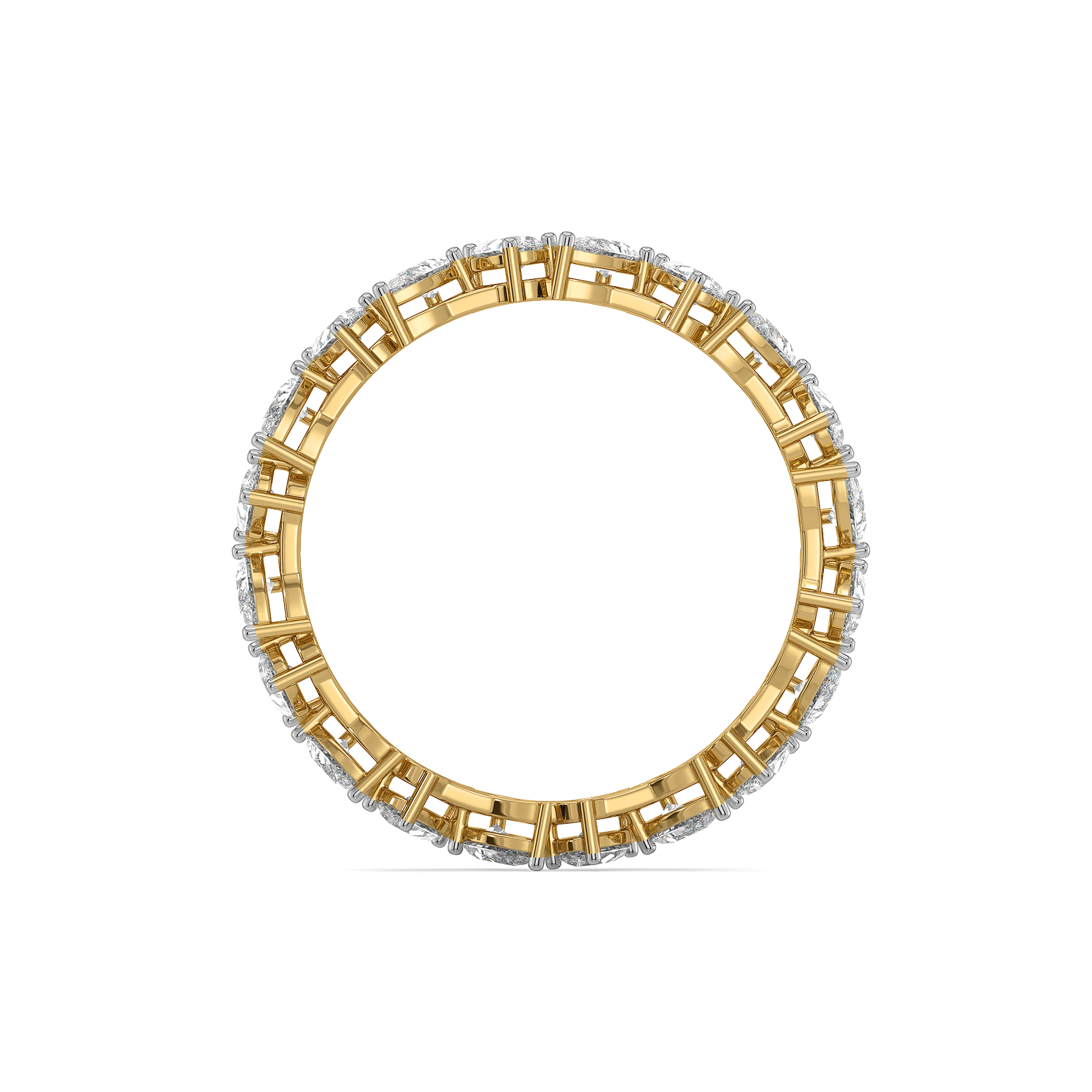 Pear Rhythm - Pure Gold Lab Diamond Solitaire Ring