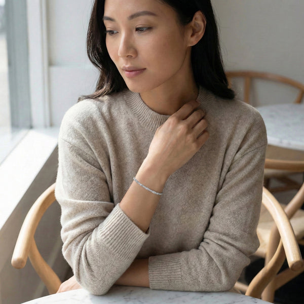 Sparkline - Pure Gold Lab Diamond Tennis Bracelet