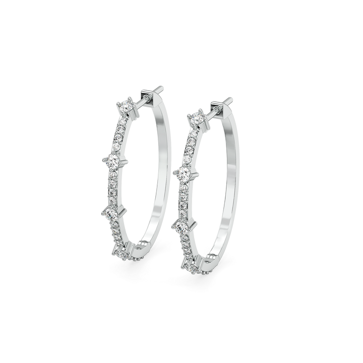 Sparkline - Pure Gold Lab Diamond Huggies