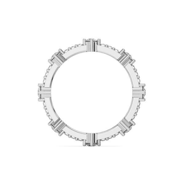 Lukson Sparkline Gold Lab Diamond Eternity Ring for Women