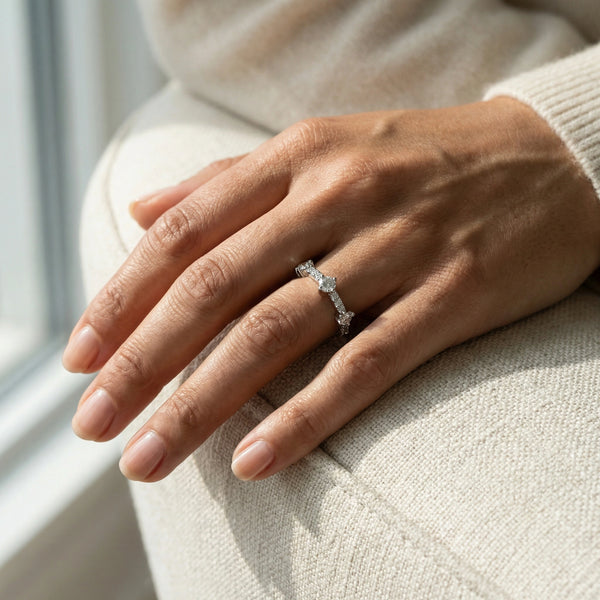 Sparkline - Pure Gold Lab Diamond Eternity Ring