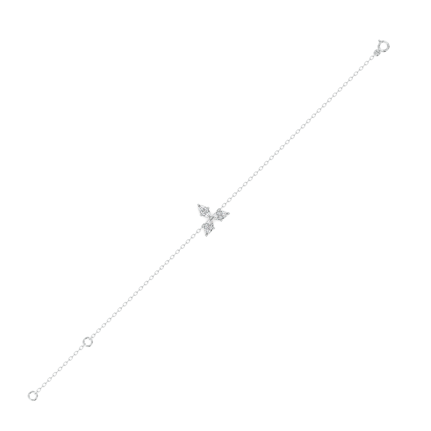 Marquise Triad - Pure Gold Lab Diamond Bracelet