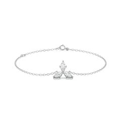 Marquise Triad - Pure Gold Lab Diamond Bracelet