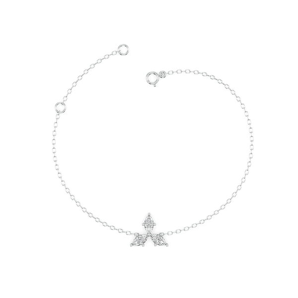 Marquise Triad - Pure Gold Lab Diamond Bracelet