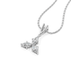 Marquise Triad - Pure Gold Lab Diamond Pendant