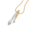 Marquise Drama - Pure Gold Lab Diamond Pendant