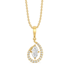 Queen in Marquise - Pure Gold Lab Diamond Pendant