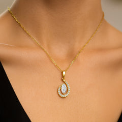 Queen in Marquise - Pure Gold Lab Diamond Pendant