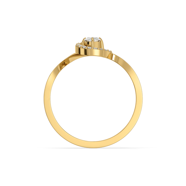 Lukson Queen in Marquise Pure Gold Lab Grown Diamond Ring Online