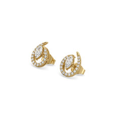 Queen in Marquise Studs - Pure Gold Lab Diamond Earrings