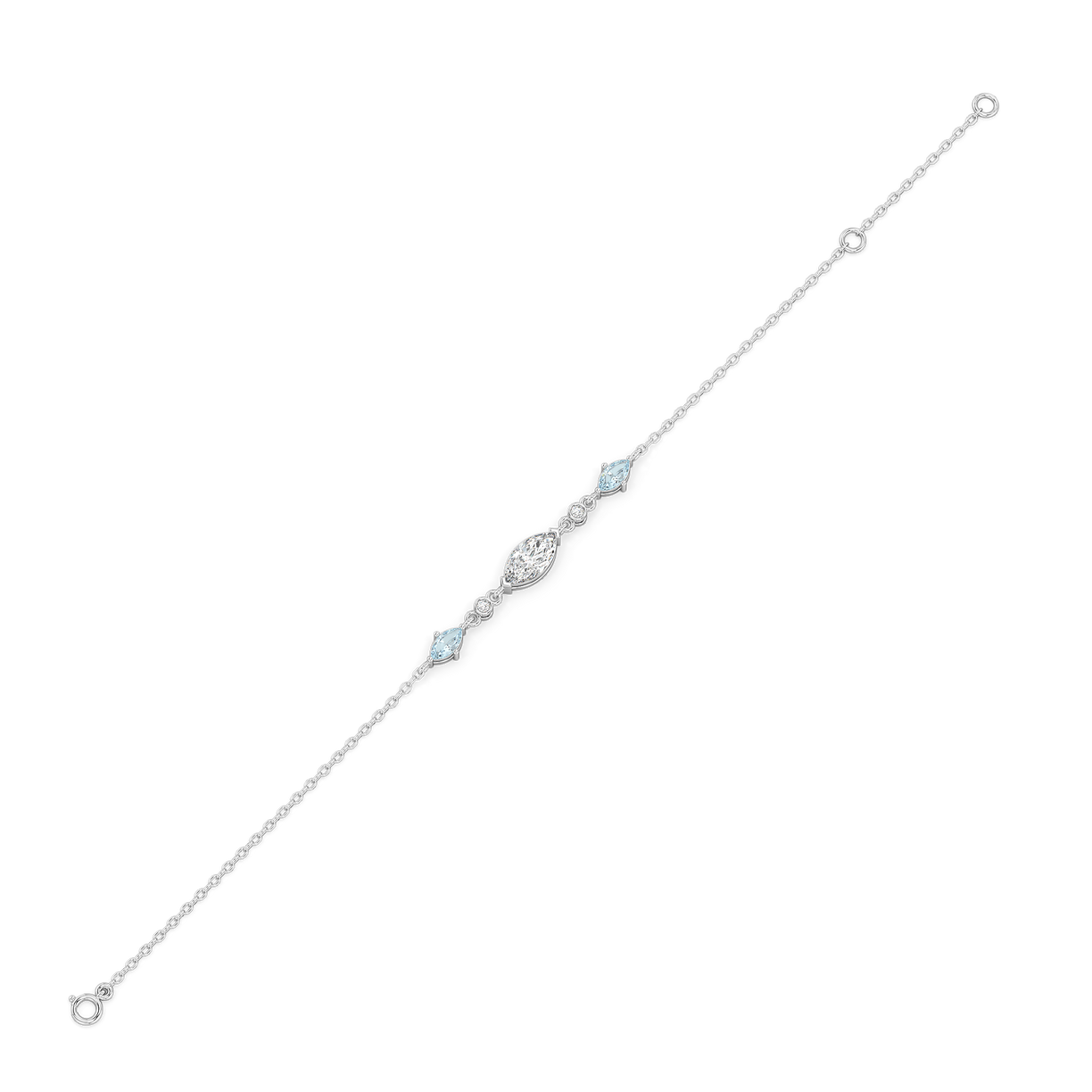 Marquise Mist - Pure Gold Lab Diamond Bracelet