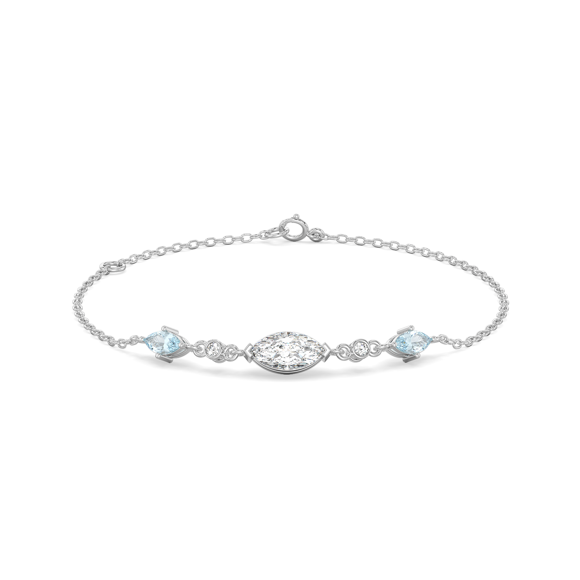 Marquise Mist - Pure Gold Lab Diamond Bracelet