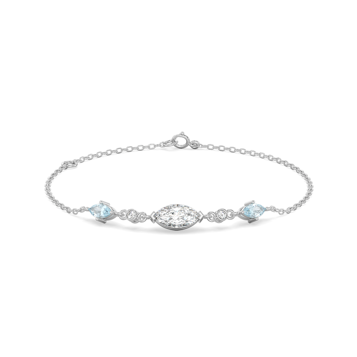 Marquise Mist - Pure Gold Lab Diamond Bracelet