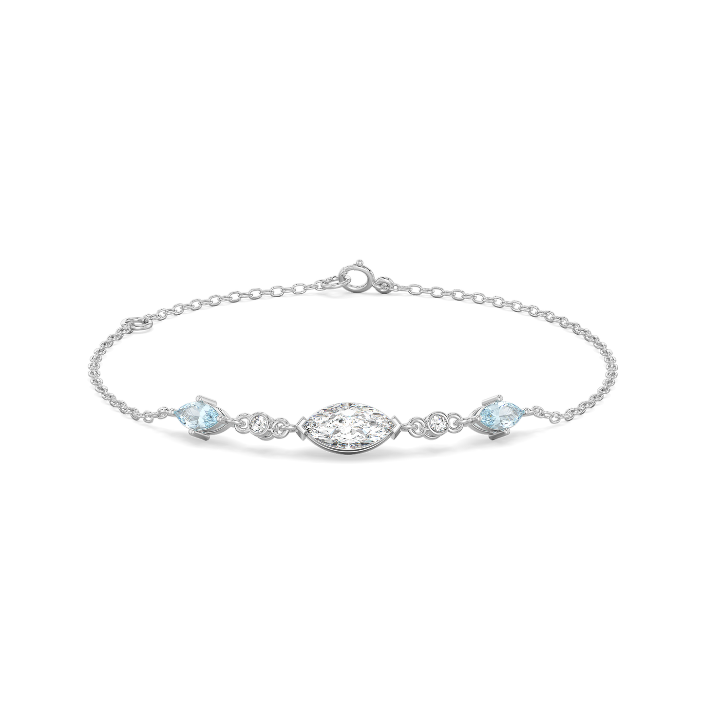 Marquise Mist - Pure Gold Lab Diamond Bracelet
