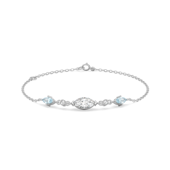 Marquise Mist - Pure Gold Lab Diamond Bracelet