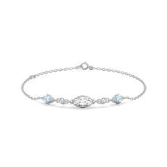 Marquise Mist - Pure Gold Lab Diamond Bracelet