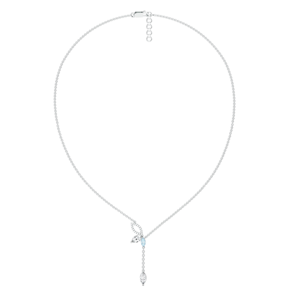 Marquise Mist 14K White Gold - Lab Grown Diamond Necklace - Lukson