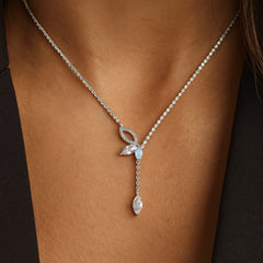 Marquise Mist - Pure Gold Lab Diamond Necklace