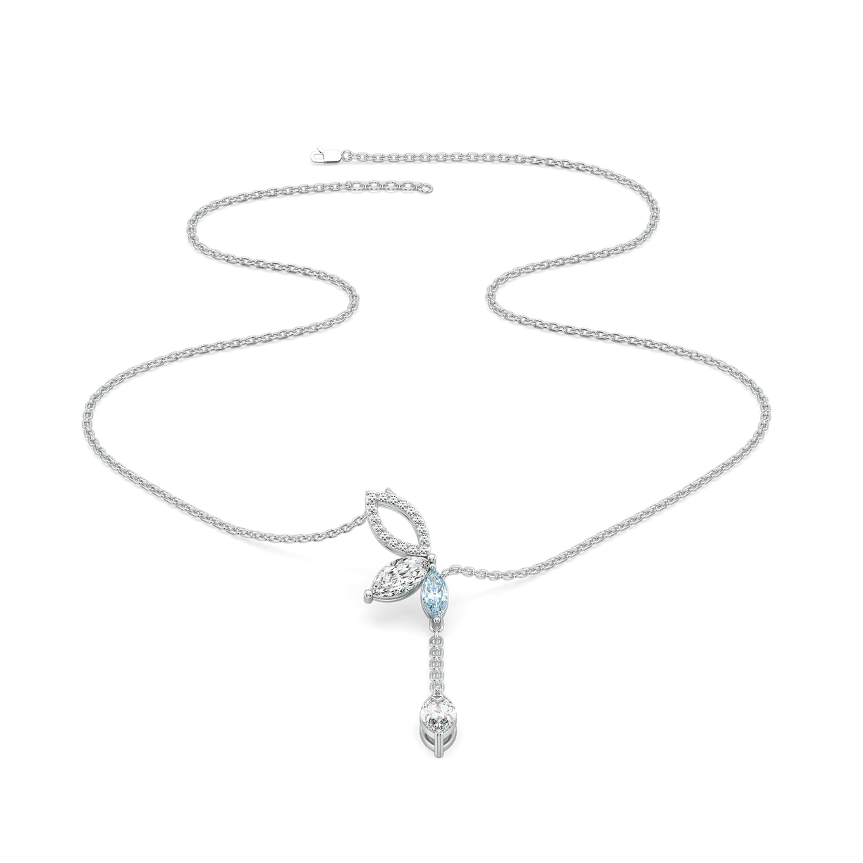 Marquise Mist - Pure Gold Lab Diamond Necklace