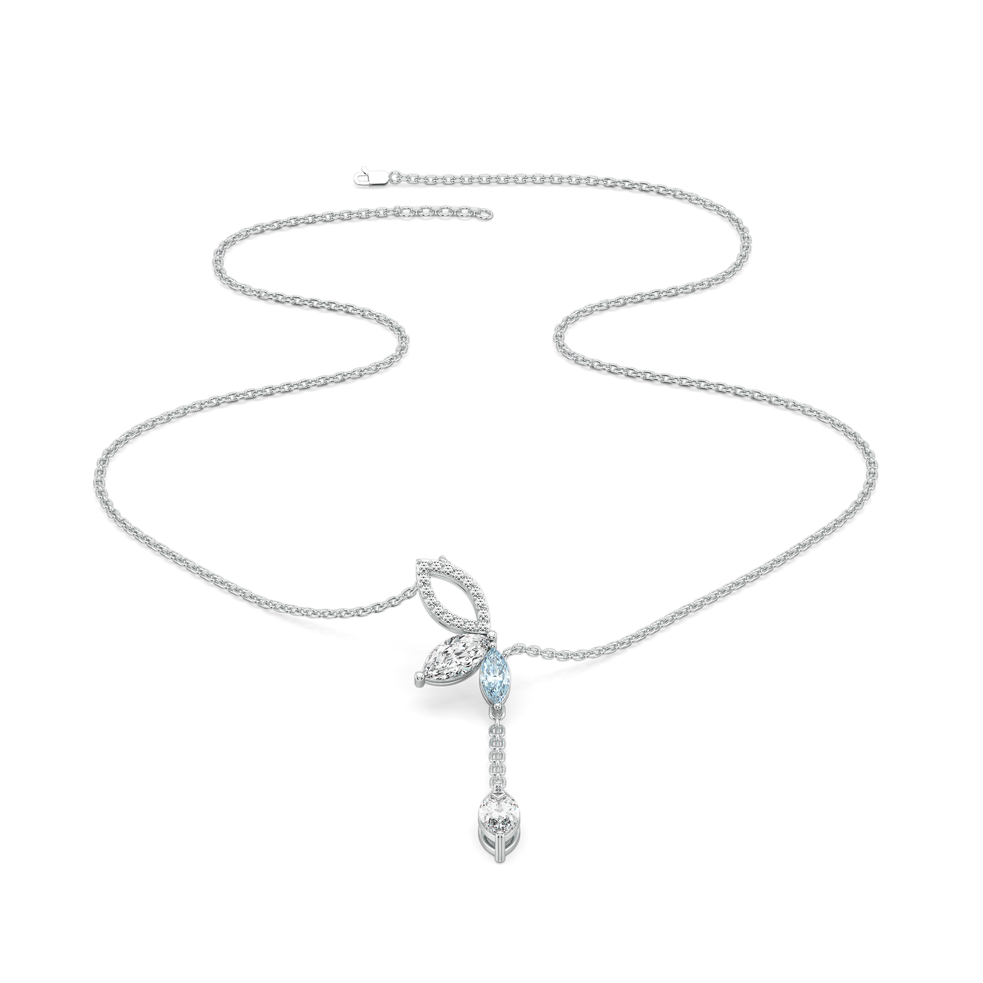 Marquise Mist - Pure Gold Lab Diamond Necklace