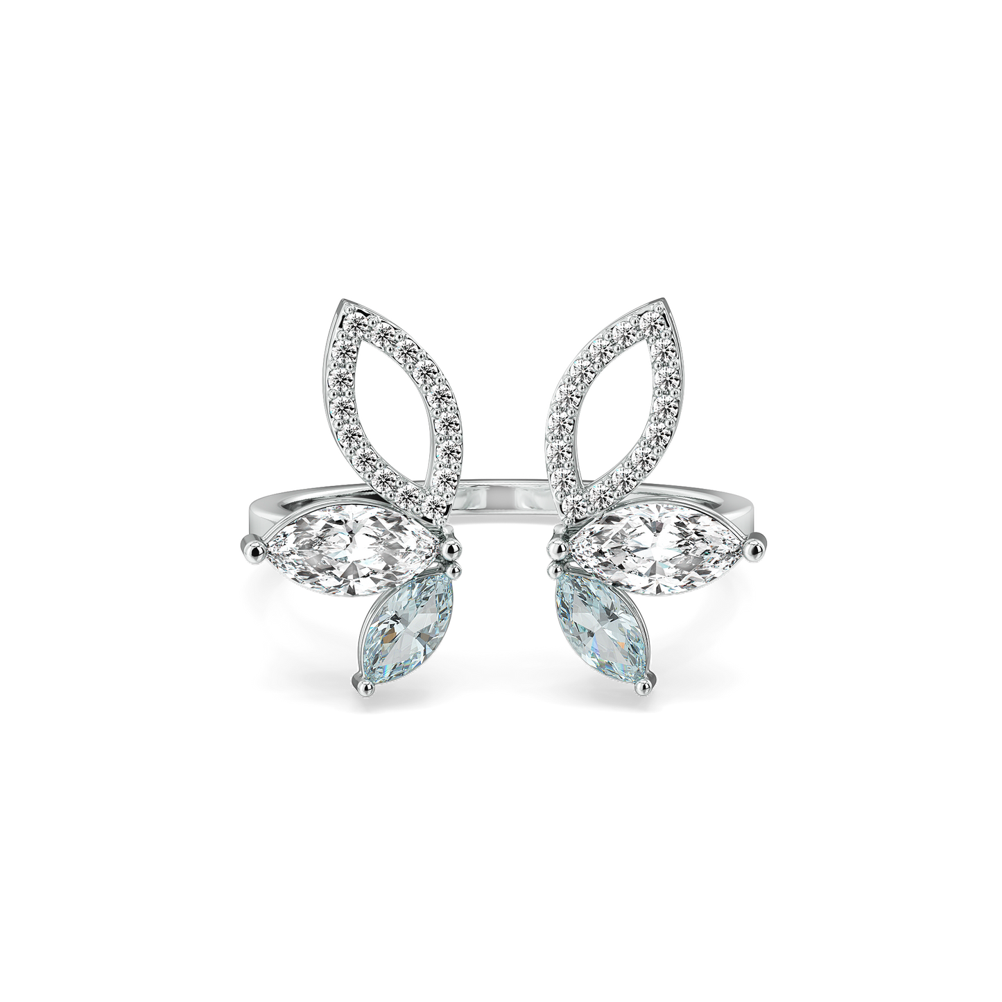 Marquise Mist - Pure Gold Lab Diamond Ring