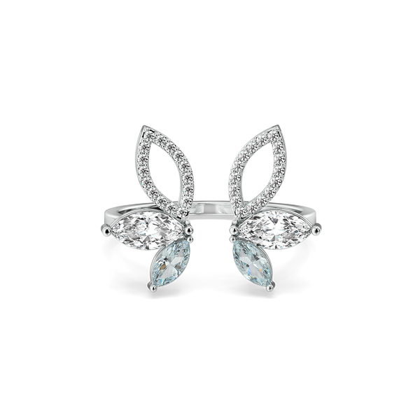 Lukson Marquise Mist Pure Gold Lab GrownDiamond Ring in India