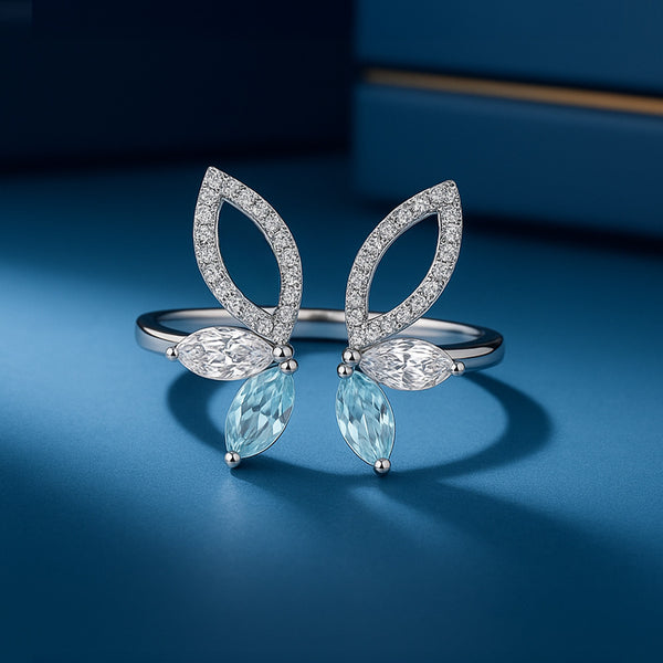 Lukson Marquise Mist Pure Gold Lab GrownDiamond Ring