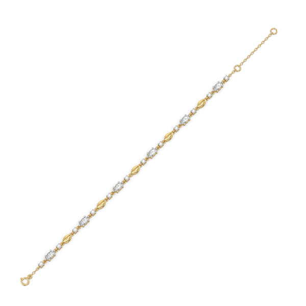 Draped in Marquise - Pure Gold Lab Grown Diamond Bracelets for Women - Lukson 