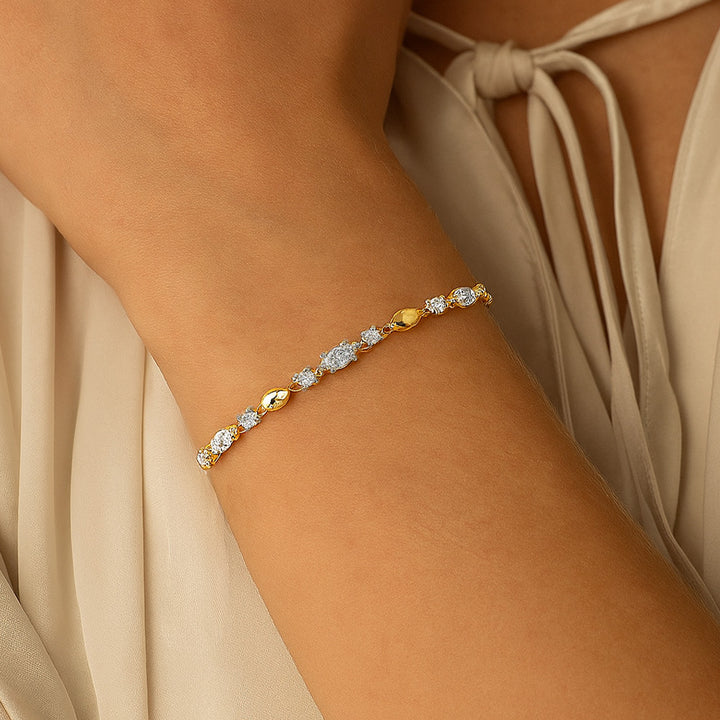 Draped in Marquise - Pure Gold Lab Diamond Bracelets
