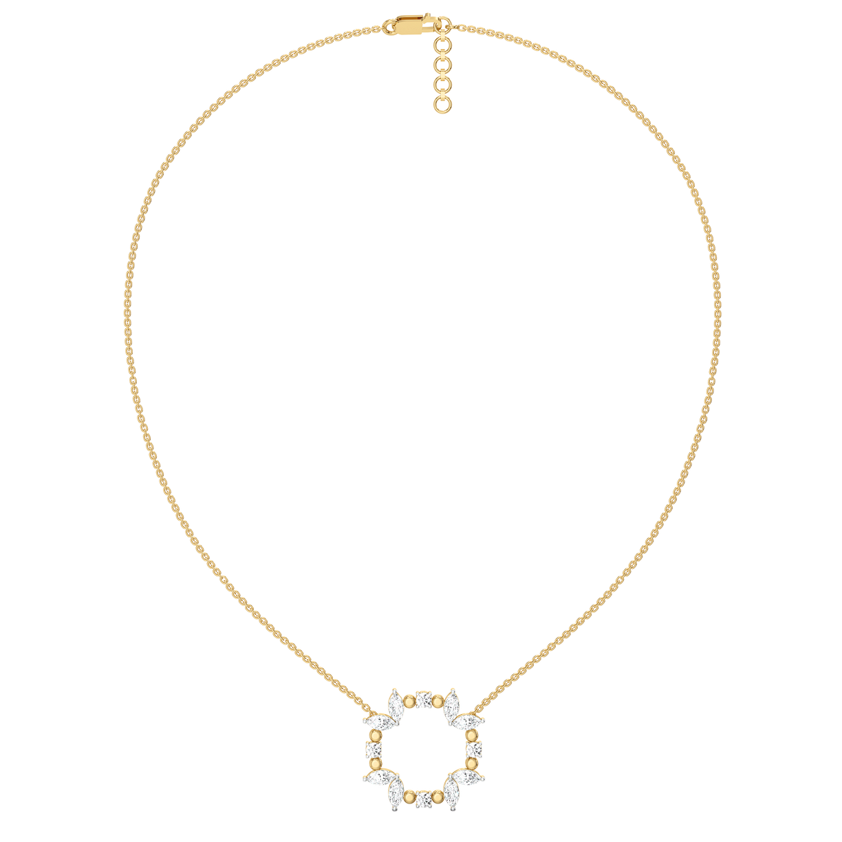 Draped in Marquise - Pure Gold Lab Diamond Necklace
