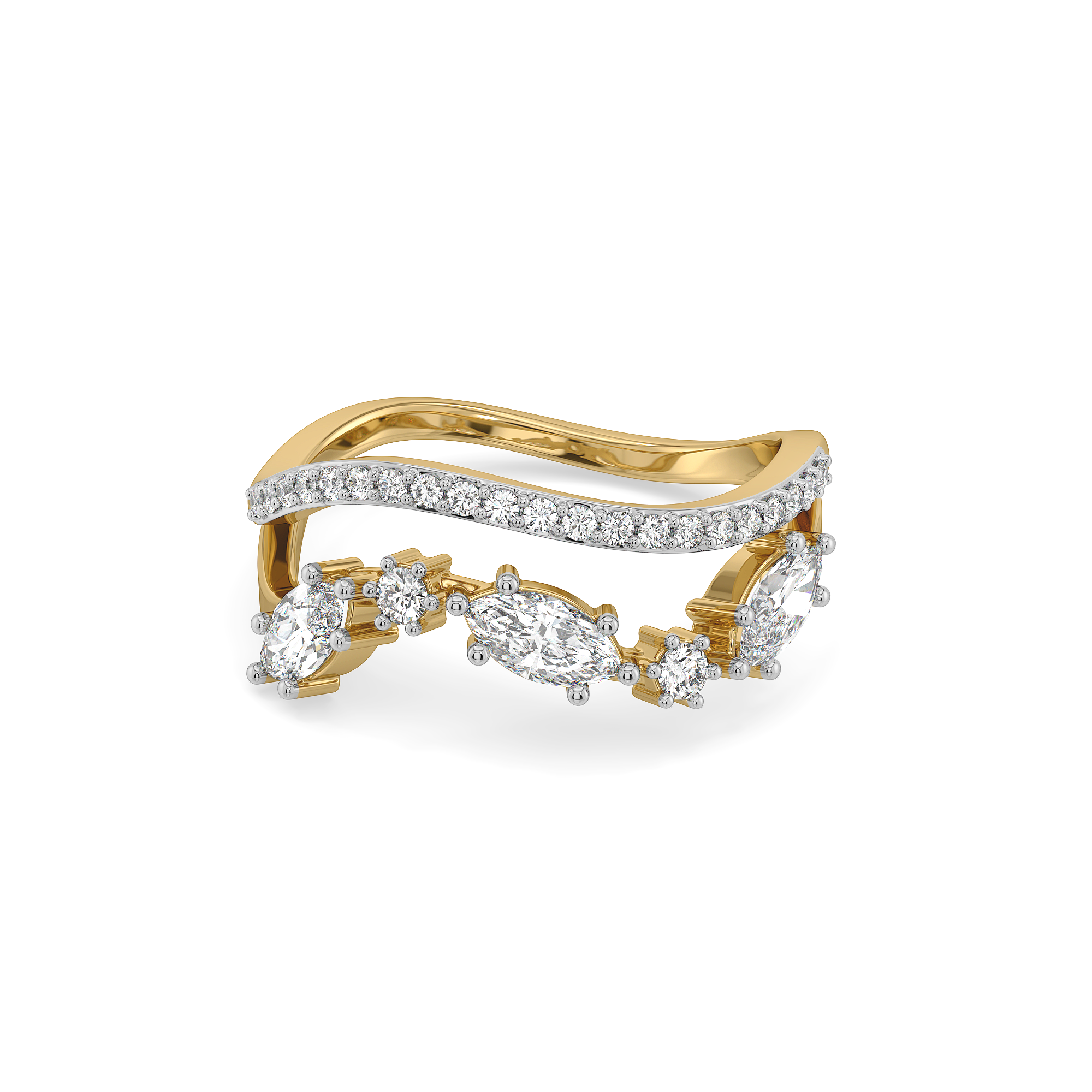 Draped in Marquise - Pure Gold Lab Diamond Ring