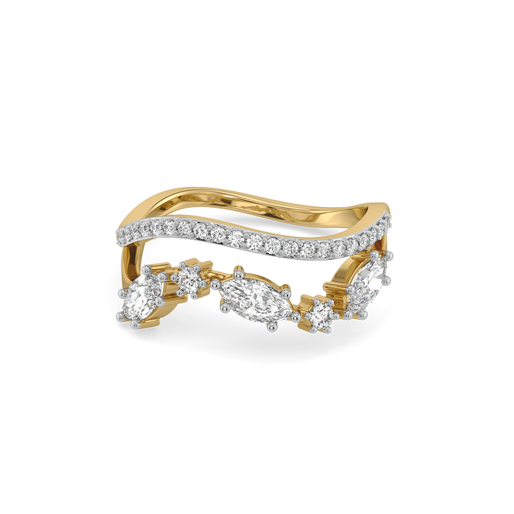 Draped in Marquise - Pure Gold Lab Diamond Ring