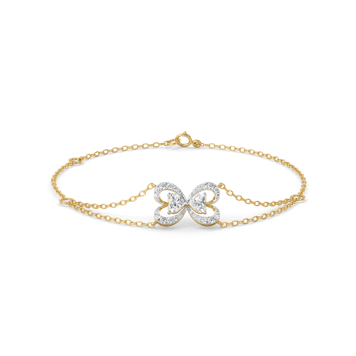 Tied in Love - Pure Gold Lab Diamond Solitaire Bracelet
