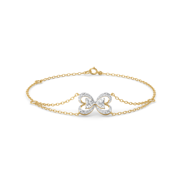 Tied in Love - Pure Gold Lab Diamond Solitaire Bracelet
