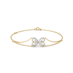 Tied in Love - Pure Gold Lab Diamond Solitaire Bracelet