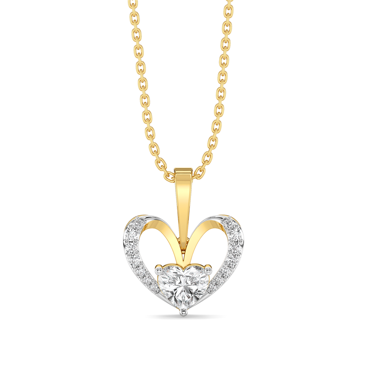 Tied in Love - Pure Gold Lab Diamond Solitaire Pendant