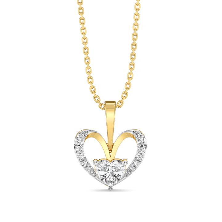 Tied in Love - Pure Gold Lab Diamond Solitaire Pendant