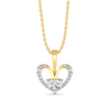 Tied in Love - Pure Gold Lab Diamond Solitaire Pendant